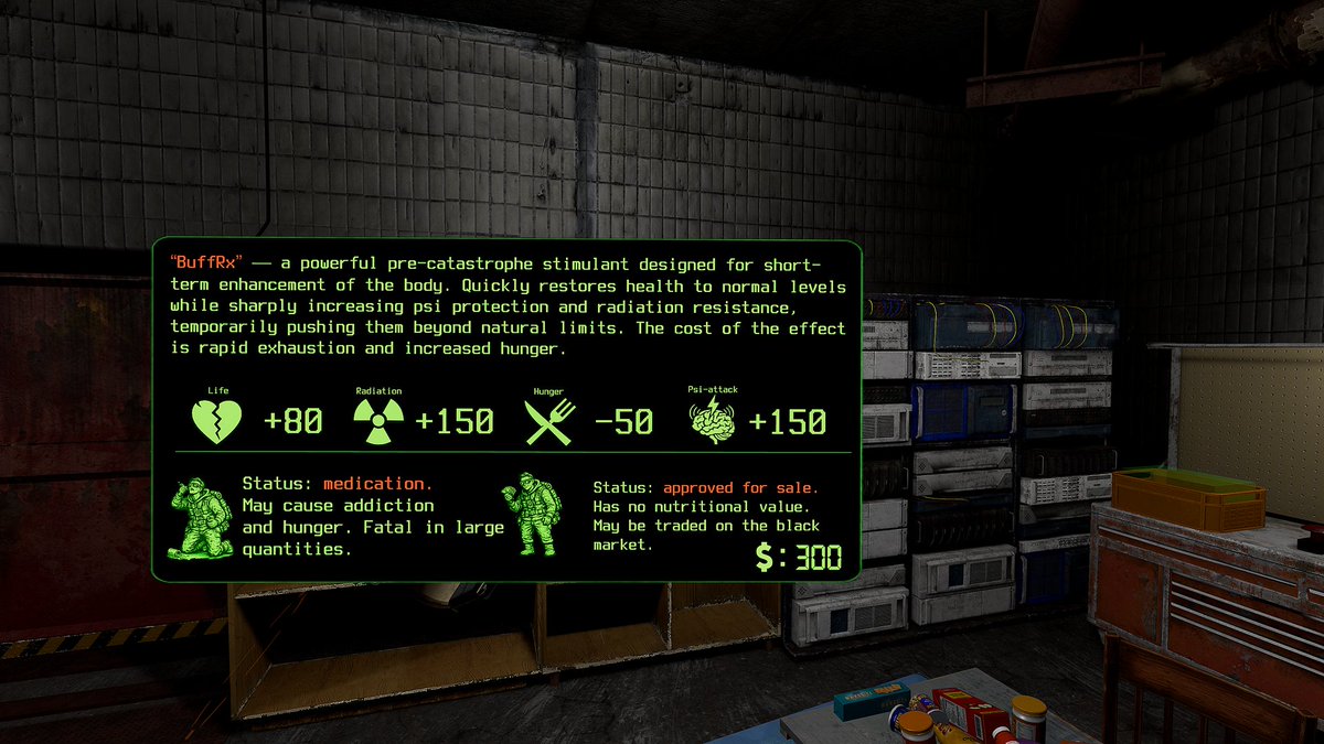D.E.C.A.Y. Hello everyone, here are a few new screenshots of the redesigned wrist-mounted PDA, as well as descriptions of various loot items found in the world.  #IndieGameDev #GameDev #MadeWithUnity #VRExperience #OpenWorldVR #SurvivalVR