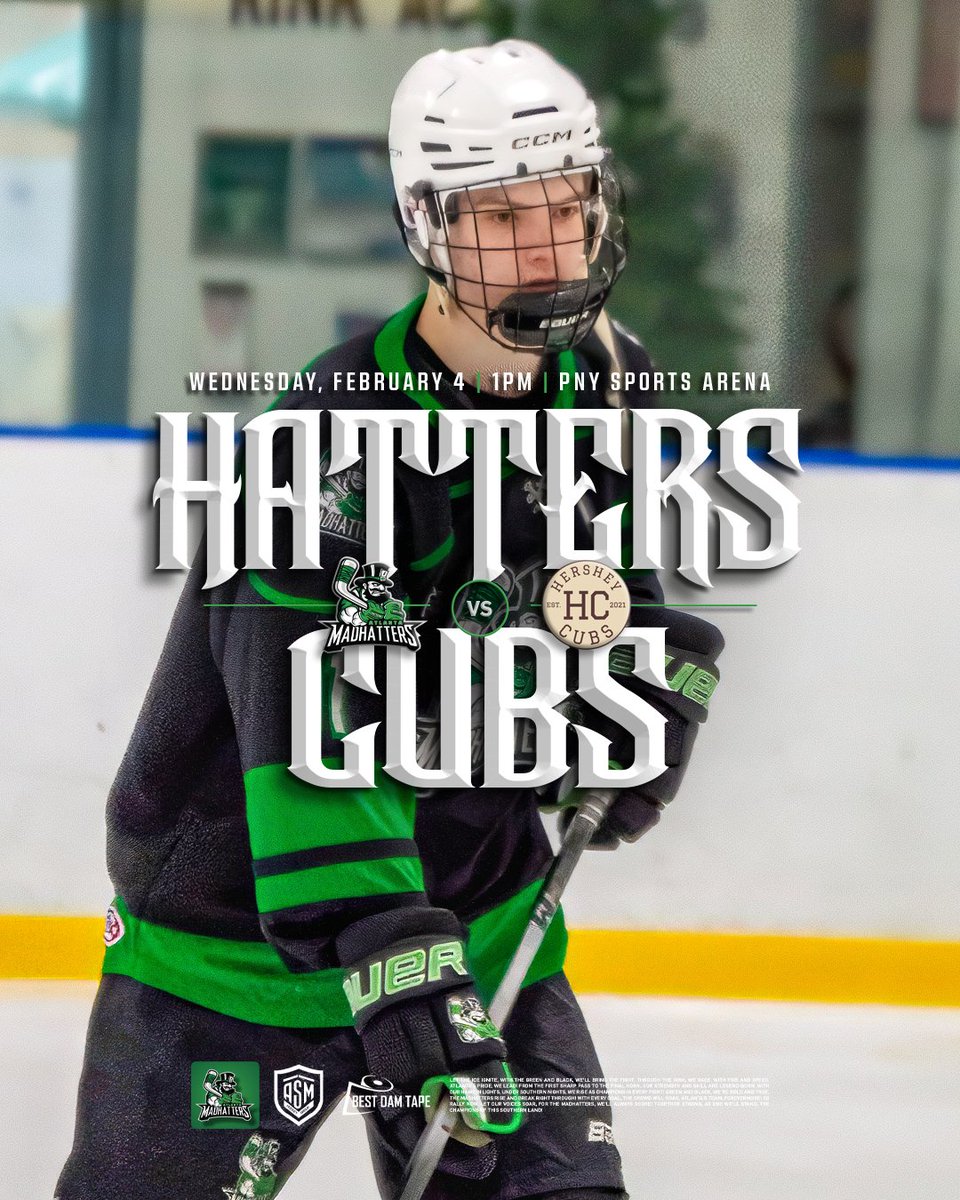 Back at it against the Cubs.

🆚 Hershey Cubs
📍 PNY Sports Arena
⌚️ 1:00 PM
🖥️ USPHL+