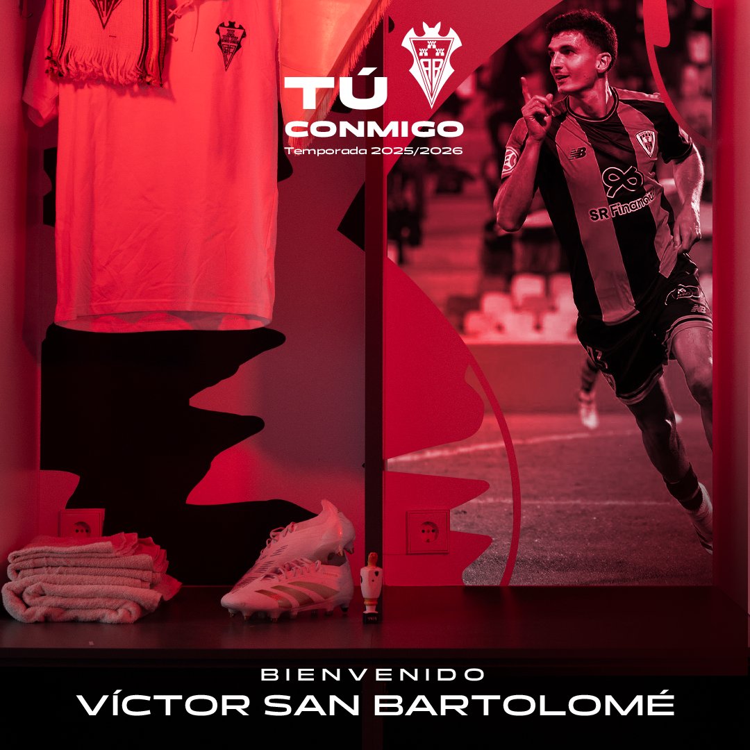 AlbaceteBPSAD's tweet photo. Tú, Víctor San Bartolomé, conmigo 🤍

Acuerdo con @BarakaldoCF para el traspaso del centrocampista vasco, que firma hasta junio de 2028 🦇