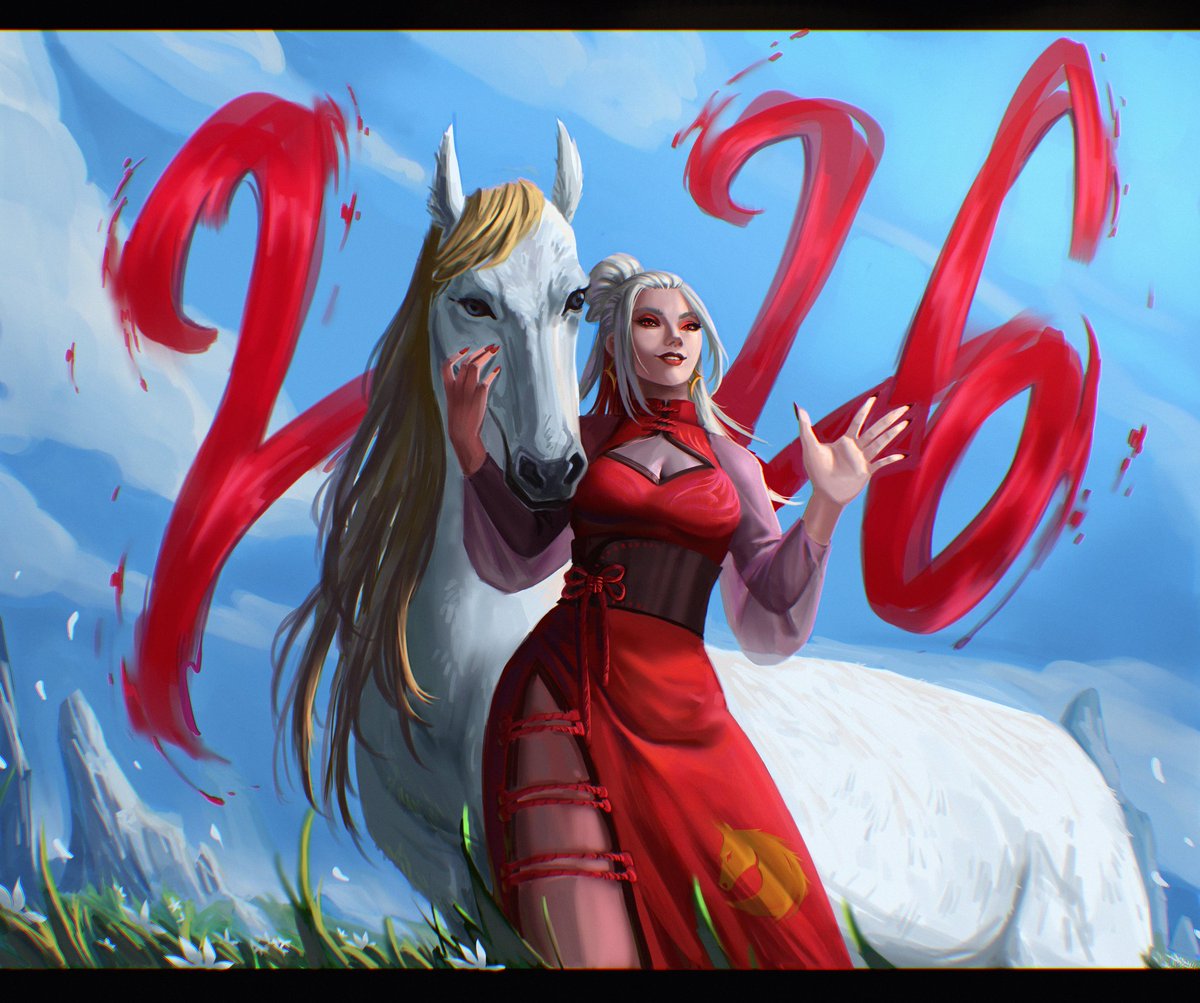 llmmortalchemy's tweet photo. @PapayouFR Ouais on est là pour la nouvelle année 🐎 https://t.co/COtBOSKyvq