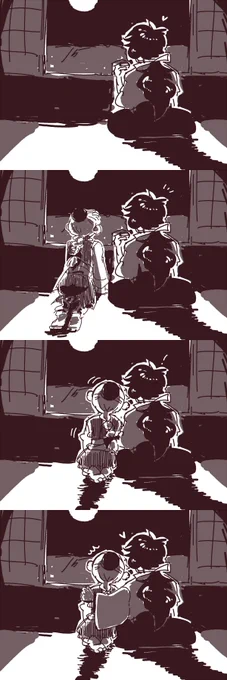 雑描き 蘭ミャオ
月見酒 