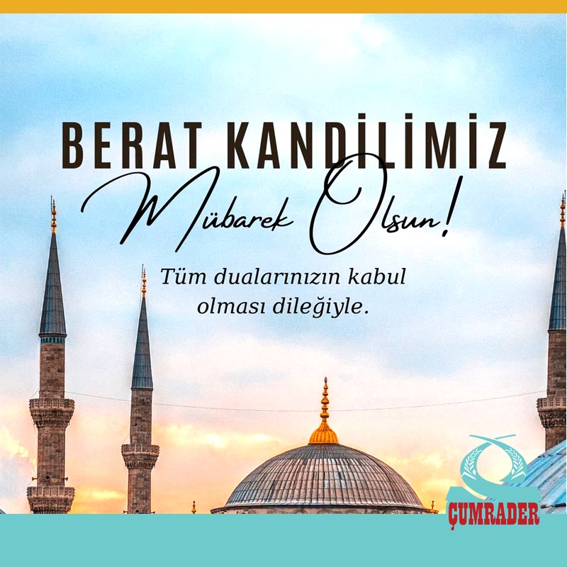 cumrader's tweet photo. Tüm dualarınızın kabul olması dileğiyle, Berat Kandilimiz mübarek olsun.

#Çumrader https://t.co/0eo3eH0sm7