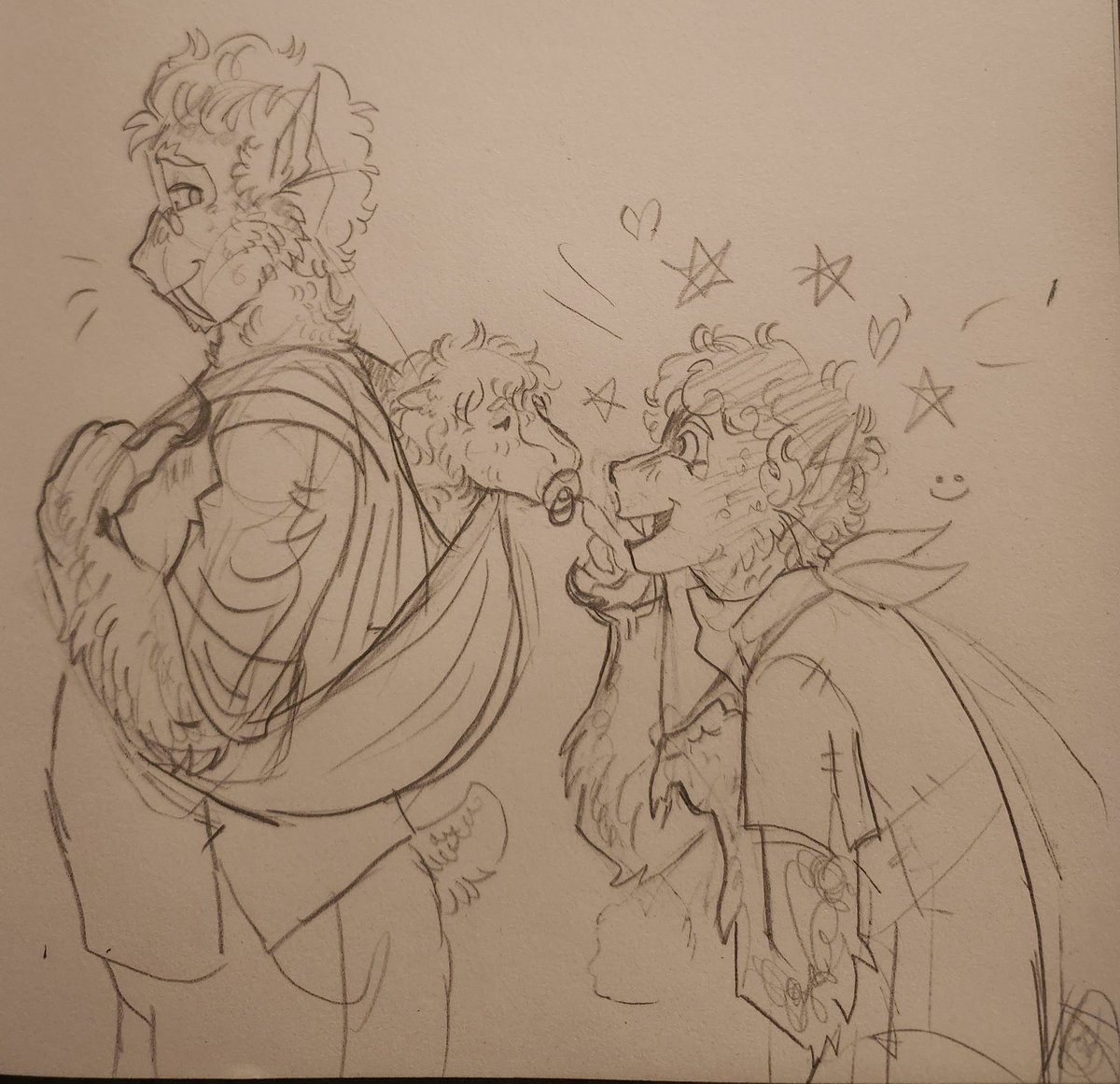 meowkitty0005's tweet photo. Day 2 // Monsters/Interspecies! 

(Sketchs of my #AllTomorrows au. 
I know this is technically a human au but I thought it could fit in this prompt! 😊) 
#ineffablefamfeb
@ineffablefamfeb https://t.co/cwUwYhF7PX