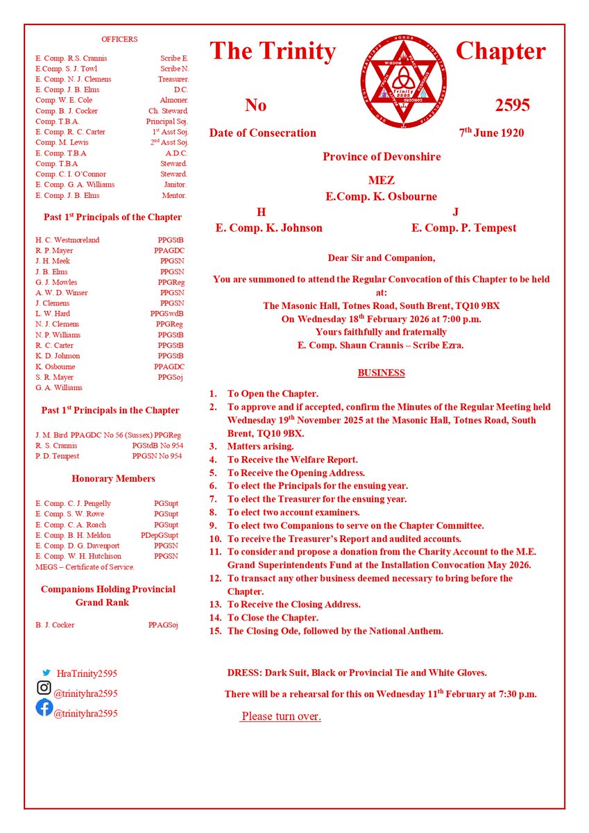 Trinity RA Chapter No.2595 tweet media