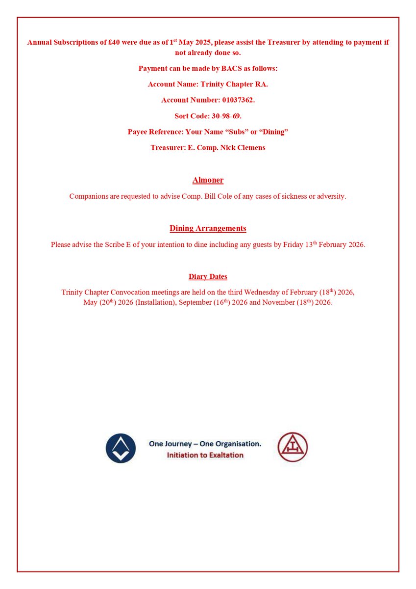 Trinity RA Chapter No.2595 tweet media