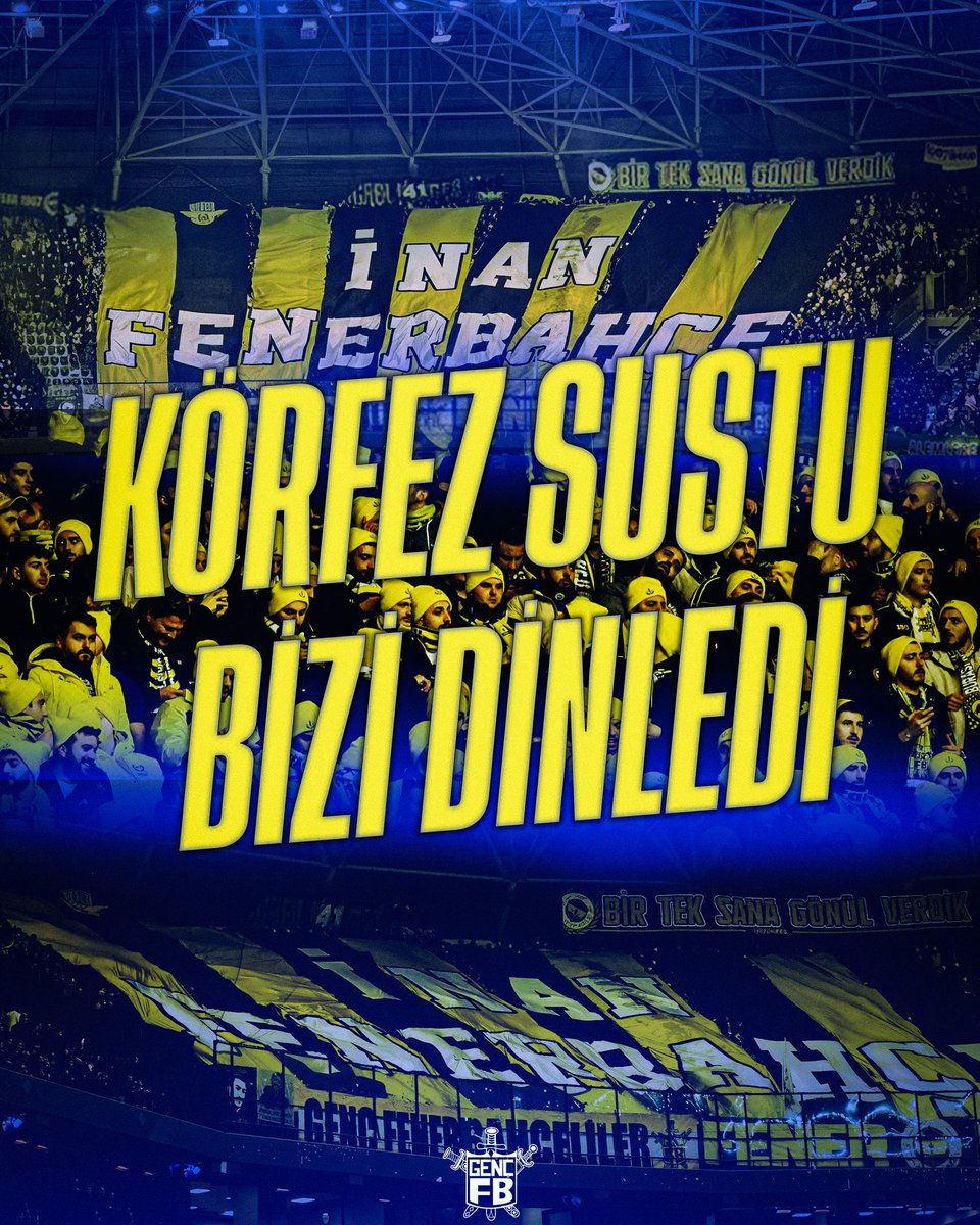 Soğuk havaya ve zorlu şartlara rağmen Kocaelispor deplasmanında Fenerbahçemizi yalnız bırakmayan, 90 dakika boyunca oluşan muazzam atmosferde katkısı olan, bir an olsun susmayan, tribün dersi veren ve rakipsiz olduğumuzu yine ve yeniden herkese hatırlatan büyük Fenerbahçe