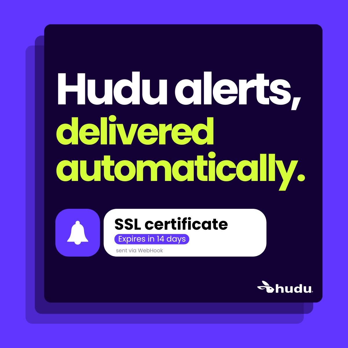 Quick tip 💡

With WebHooks, Hudu sends real-time alerts to your other tools when events are triggered — keeping your team in sync automatically.

What tools are you sending Hudu alerts to?

 #Hudu #ITDocumentation #MSP #ManagedServices #Documentation
#technology #ai #software