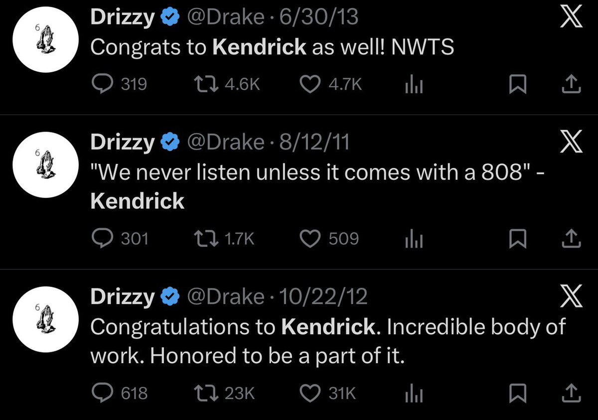 BoveiDaDon's tweet photo. Drake was never the hater he always was the supporter it’s fk @kendricklamar forever … https://t.co/dncwJyMuI4