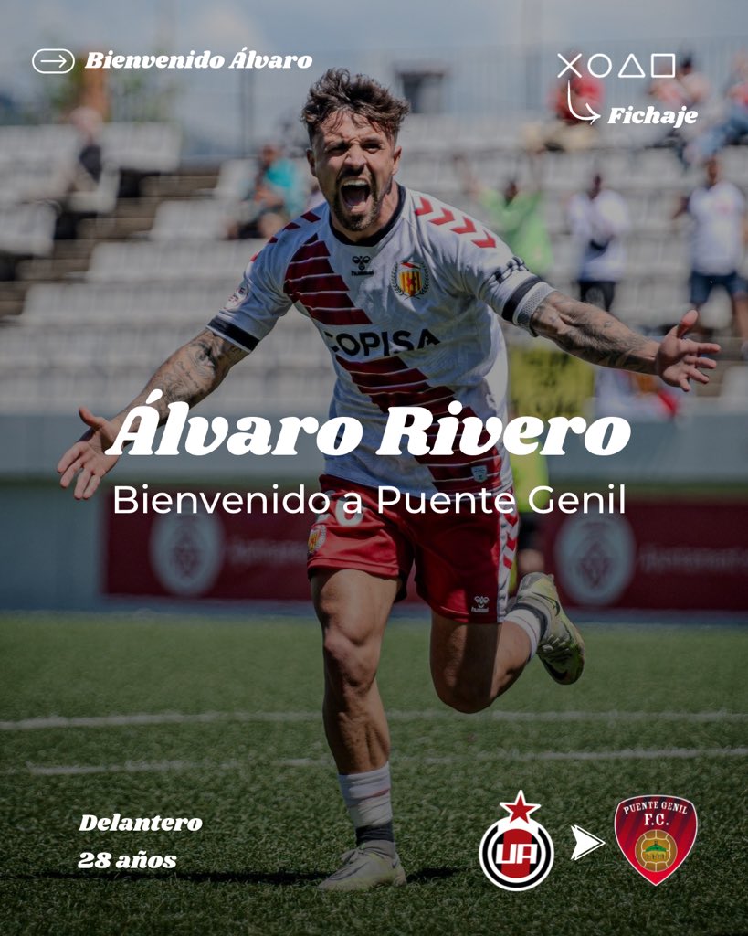 📣 𝗙𝗜𝗖𝗛𝗔𝗝𝗘 | Álvaro Rivero

Álvaro Rivero se convierte en nuevo jugador del Salerm Cosmetics Puente Genil F.C.

¡Bienvenido a Puente Genil, bienvenido al Manuel Polinario!

#BienvenidoÁlvaro | #VamosRojillos