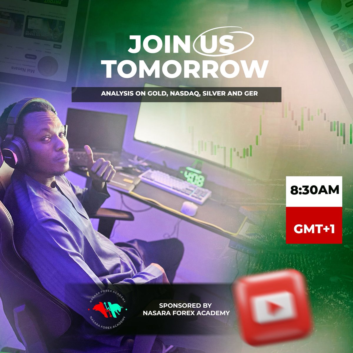 Join @speedoufx tomorrow 8AM 
Live Stream on YouTube 
Kindly subscribe and turn on notifications 🔔 

Link : youtube.com/@muhdspeedou

#Share