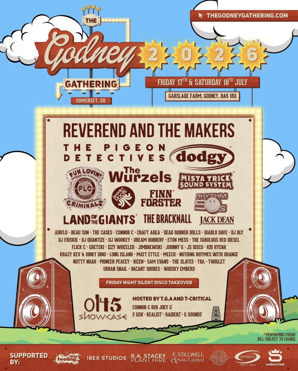 The Godney Gathering 2026 
<a href="/godneygathering/">The Godney Gathering</a>