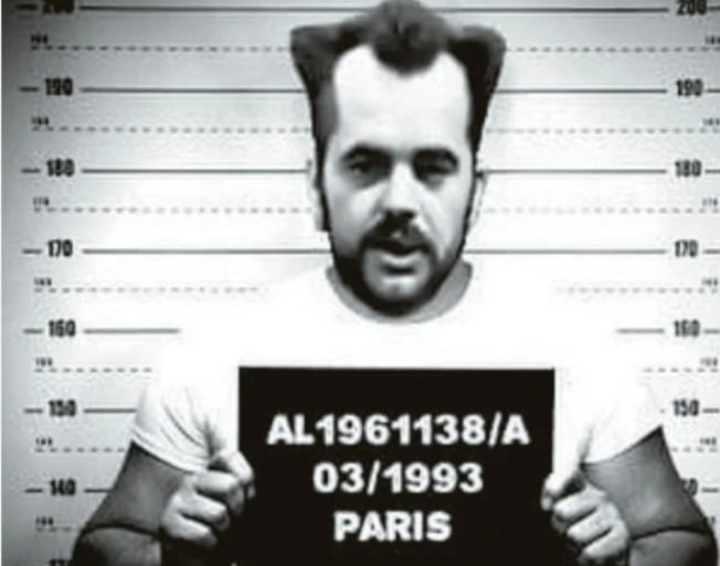 jptgreece's tweet photo. The photo of Rama from March 1993 in #Paris, #France, where he was reportedly arrested following a physical altercation. The board he is holding shows the identification number "AL1961138/A", the date "03/1993", and the location "PARIS". #Albania #Ελλάδα #Ραμα #Αλβανία https://t.co/dYbhDqnQh7