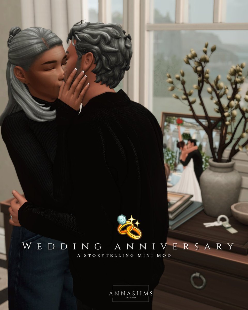 With this mini mod, your sims now can celebrate their wedding anniversary, ask them if they know what day is it, reminisce about the day they met OR maybe you can call them out for forgetting and express how unimportant your sim is feeling!💍 | | Available on my patreon #TheSims4
