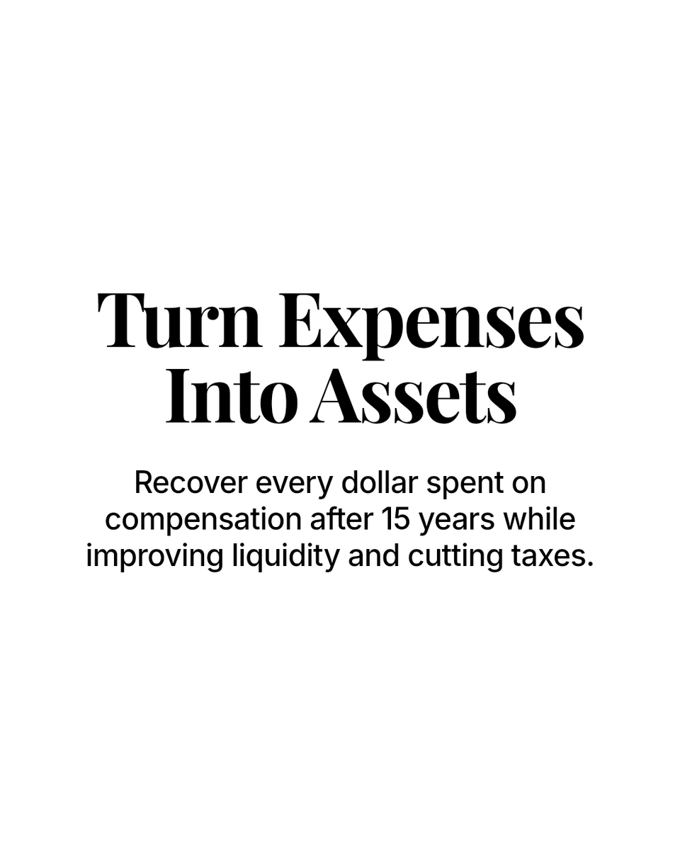 BaycrestC's tweet photo. Turn expenses into assets. Recover every dollar spent on compensation after 15 years while reducing taxes and boosting liquidity. Comment "Secure" to start. #endlessmoneyloop #gamechanger #assetbuilder #winwin #deferredcompensation #keepmoreofyourmoney #taxstrategy https://t.co/l0I3HJCeIi