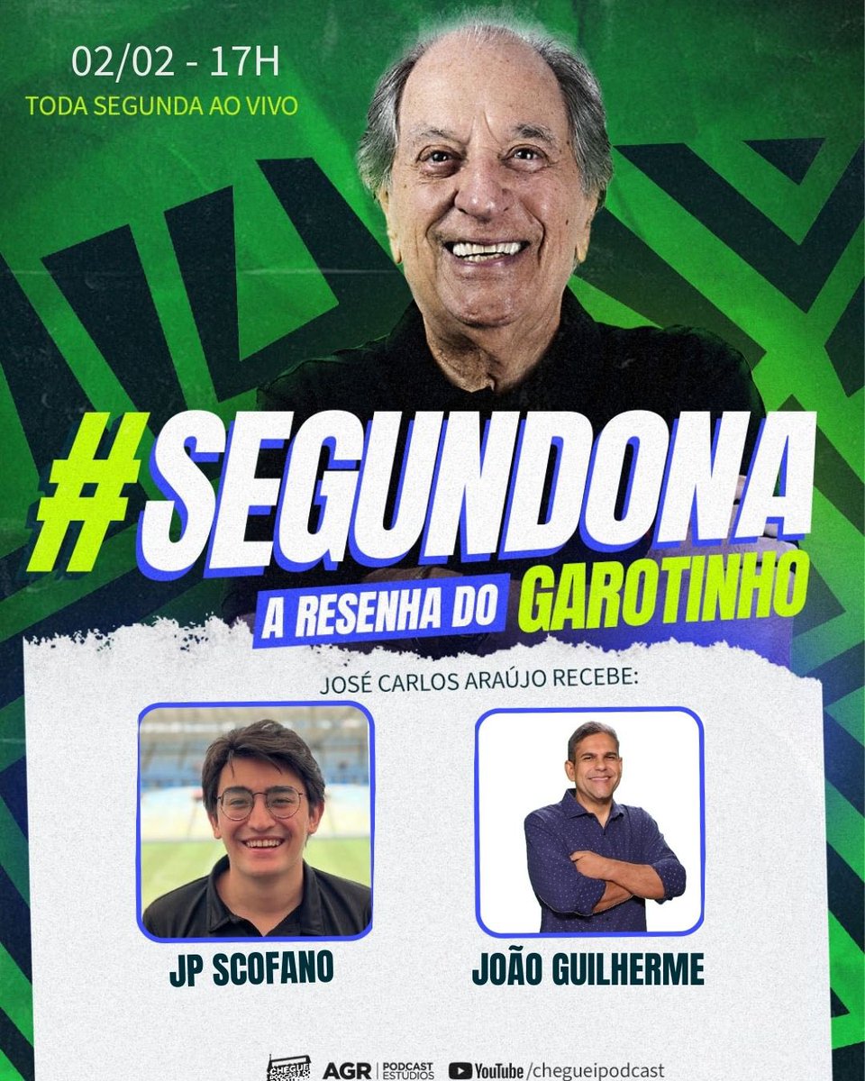 A RESENHA DO GAROTINHO ESTÁ NO AR! É AO VIVO NO YT👇

youtube.com/@chegueipodcas…