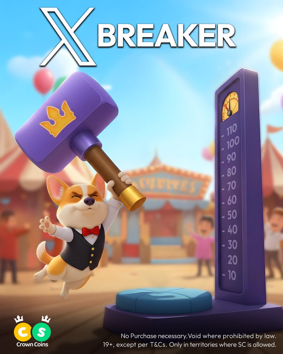 ATTENTION 👀
This is an X-exclusive giveaway, happening RIGHT NOW and only here.
Follow us, comment on the giveaway post, click the link 👉 playnow.crowncoinscasino.com/xraffle
and you’re in.

🎁 250 Crownies win 40 SC each
Simple. Fast. X-clusive.

Winners announced in 72 hours 👑