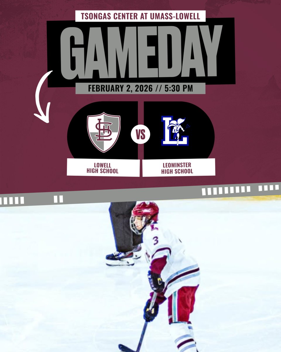 🆚: Leominster High School
⏰: 5:30 p.m.
🏟️: Tsongas Center at UMass Lowell
📍: Lowell, Mass.
#makeyourbed