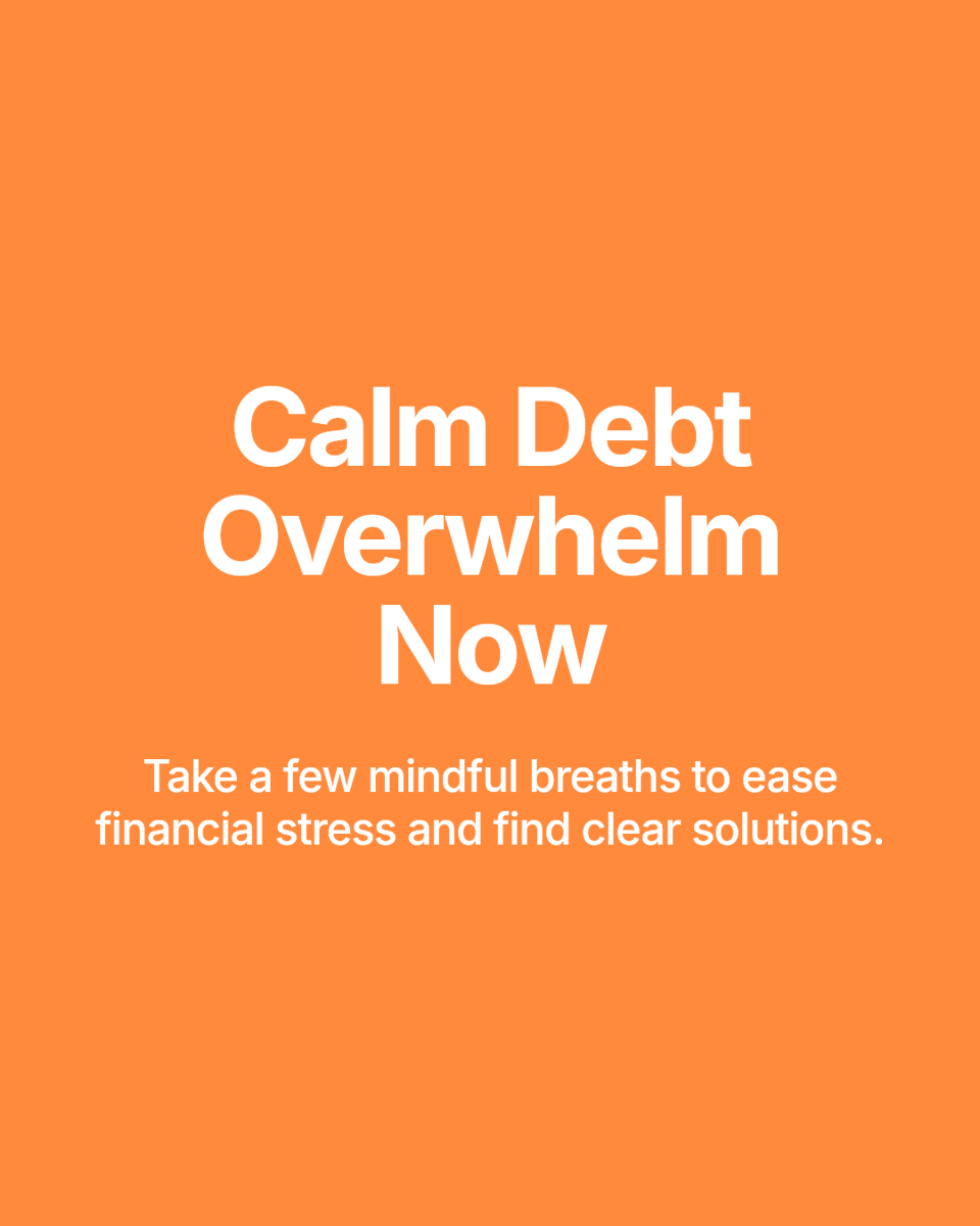 ovrfin's tweet photo. Financial stress feels heavy. A few mindful breaths can lighten the load and bring calm clarity. Try it when debt feels overwhelming. #mentalhealth #fintech #TechForChange #FinancialFreedom https://t.co/ypf1tw0sAf