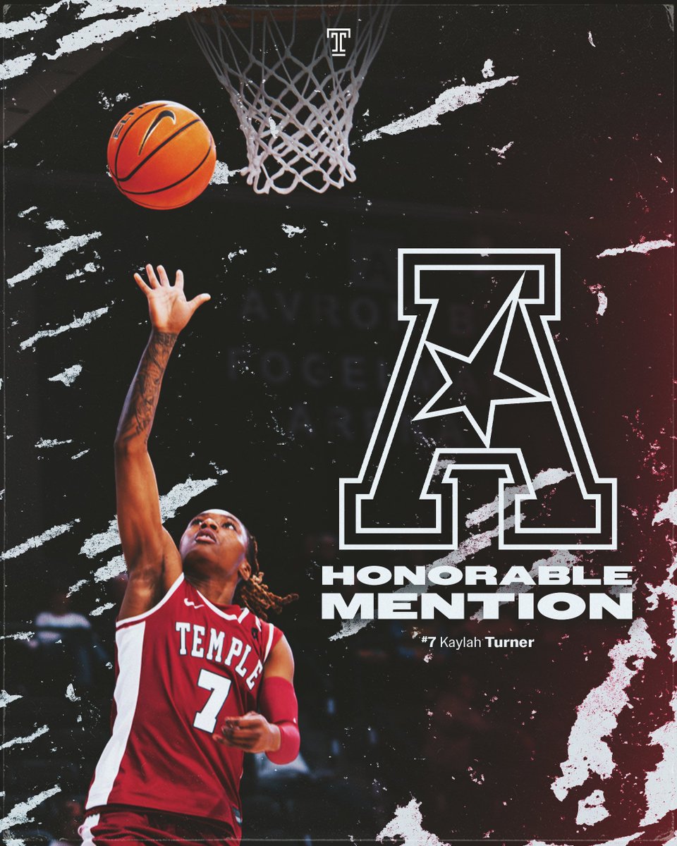 templewbb's tweet photo. Another honorable week from KT

Kaylah Turner named to the American Conference Honorable Mention!

#GoOwls https://t.co/nkSkSVimzA