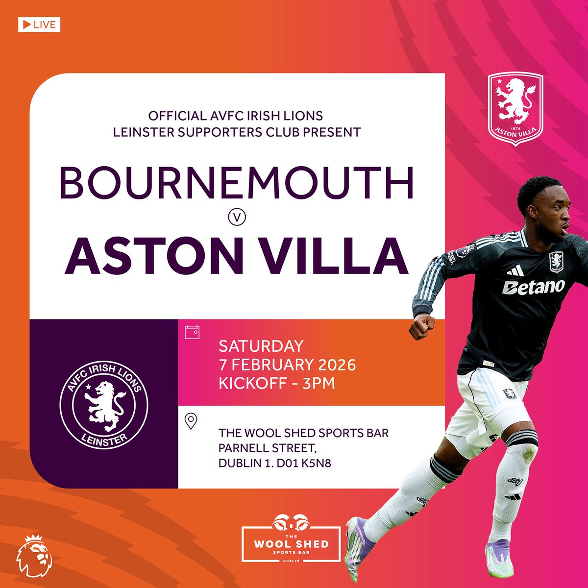 AVFC Irish Lions tweet media