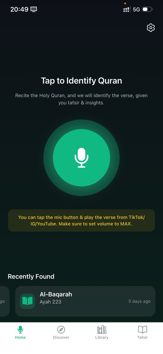 iamdihealer's tweet photo. This might be one of the smartest Qur’an apps I’ve ever seen. 

From “what ayah is this?” to full tafsir in seconds. Insane work!

This is the kind of tech the Ummah needs.
Simple. Useful. Qur’an-centered.

This is really beautiful 👏🏽. https://t.co/w0qJjEYYcT