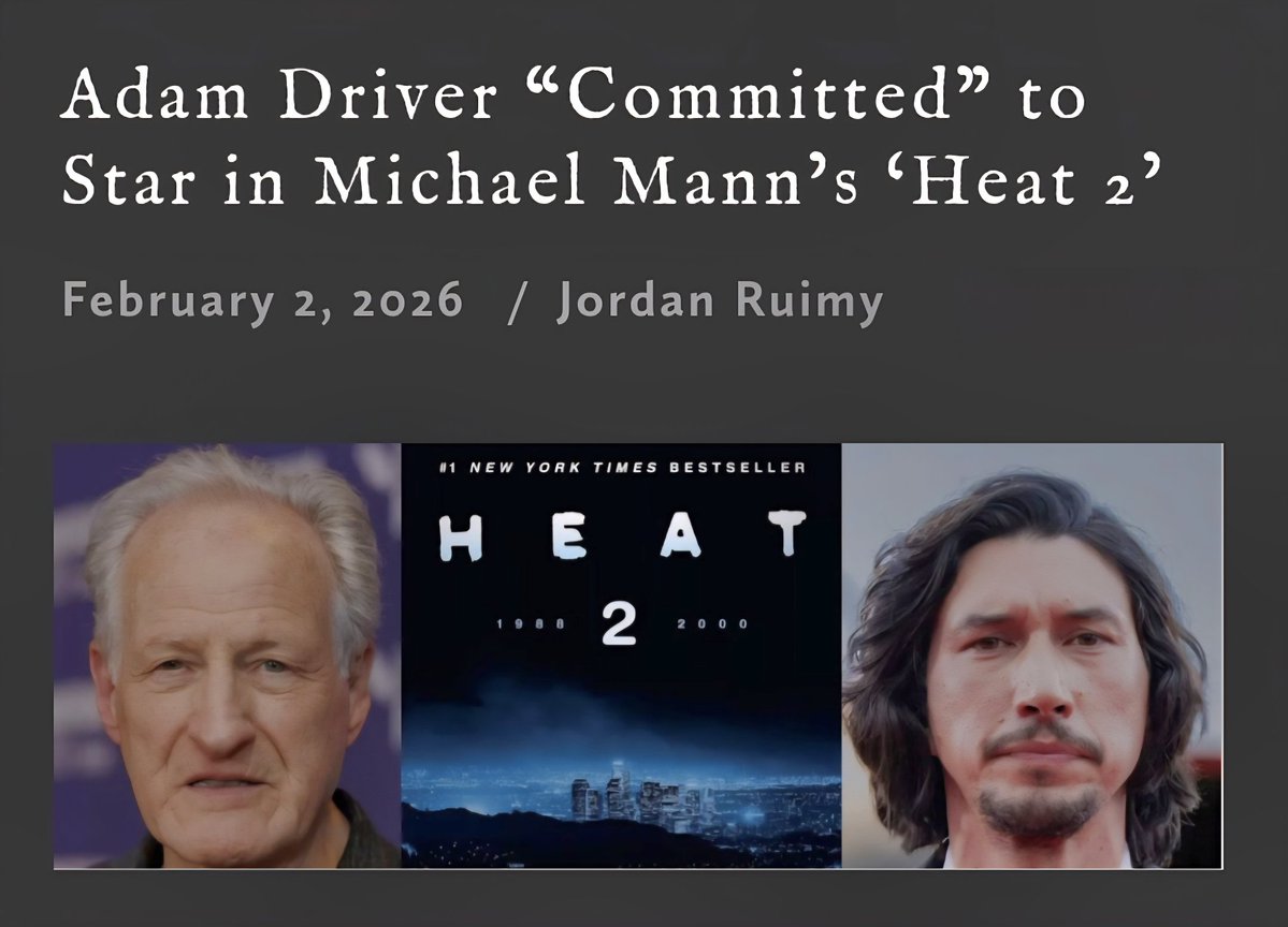 Adam Driver dropped out of Nancy Meyers film because he “committed to Heat 2" 👀 #AdamDriver 
worldofreel.com/blog/2026/2/2/…