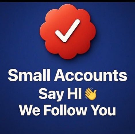 StocksSimpler's tweet photo. Small accounts say “HI” 🤝

Let’s connect ❤️ https://t.co/3QijCoPQKO