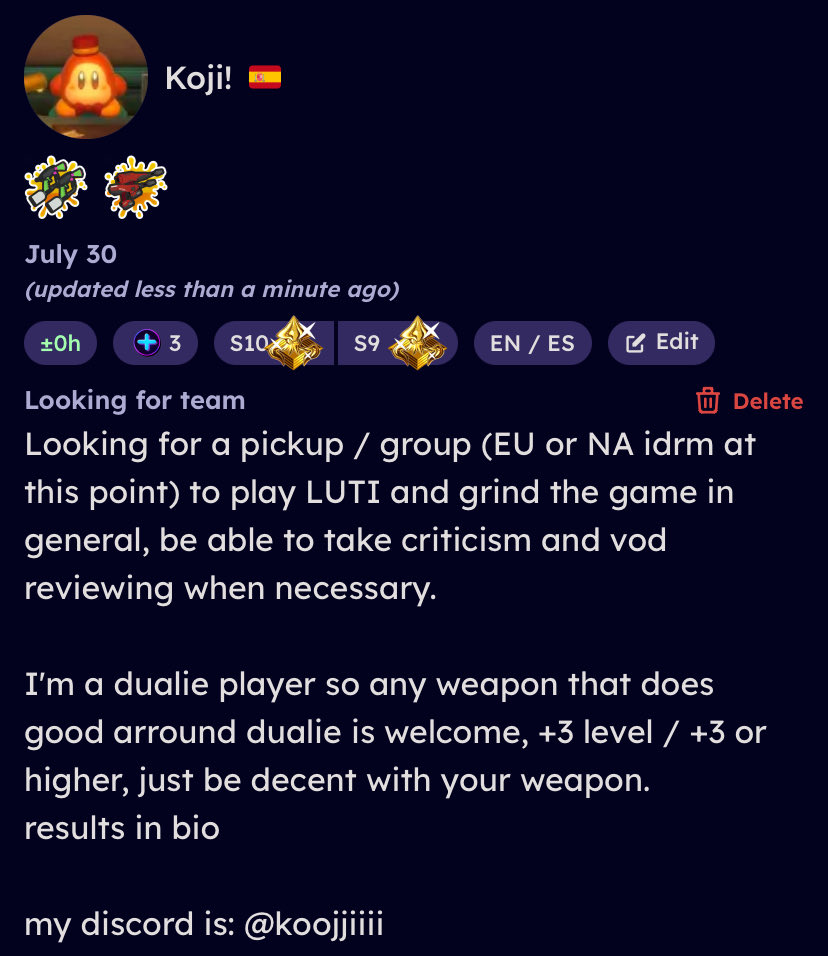 FA looking for LUTI team, rts appreciated:)
