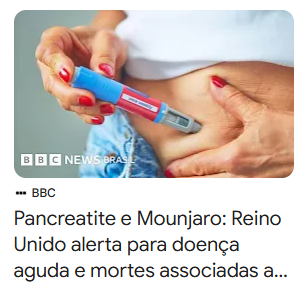 Canetas emagrecedoras viraram a nova religião moderna.

Não precisa mudar rotina.
Não precisa aprender a comer.
Não precisa cozinhar.

Só aplicar e esperar o milagre.

Até o corpo cobrar a conta.
Pancreatite.
Problemas gastrointestinais graves.
Náusea constante.
Perda de massa