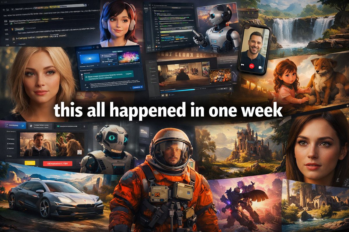 hypeworkflows's tweet image. another week another ai pile-up

openai levels up coding
amazon jumps from text to video
google teaches images to feel
luma and tencent push visuals even further

keeping up is half the job now 🤯