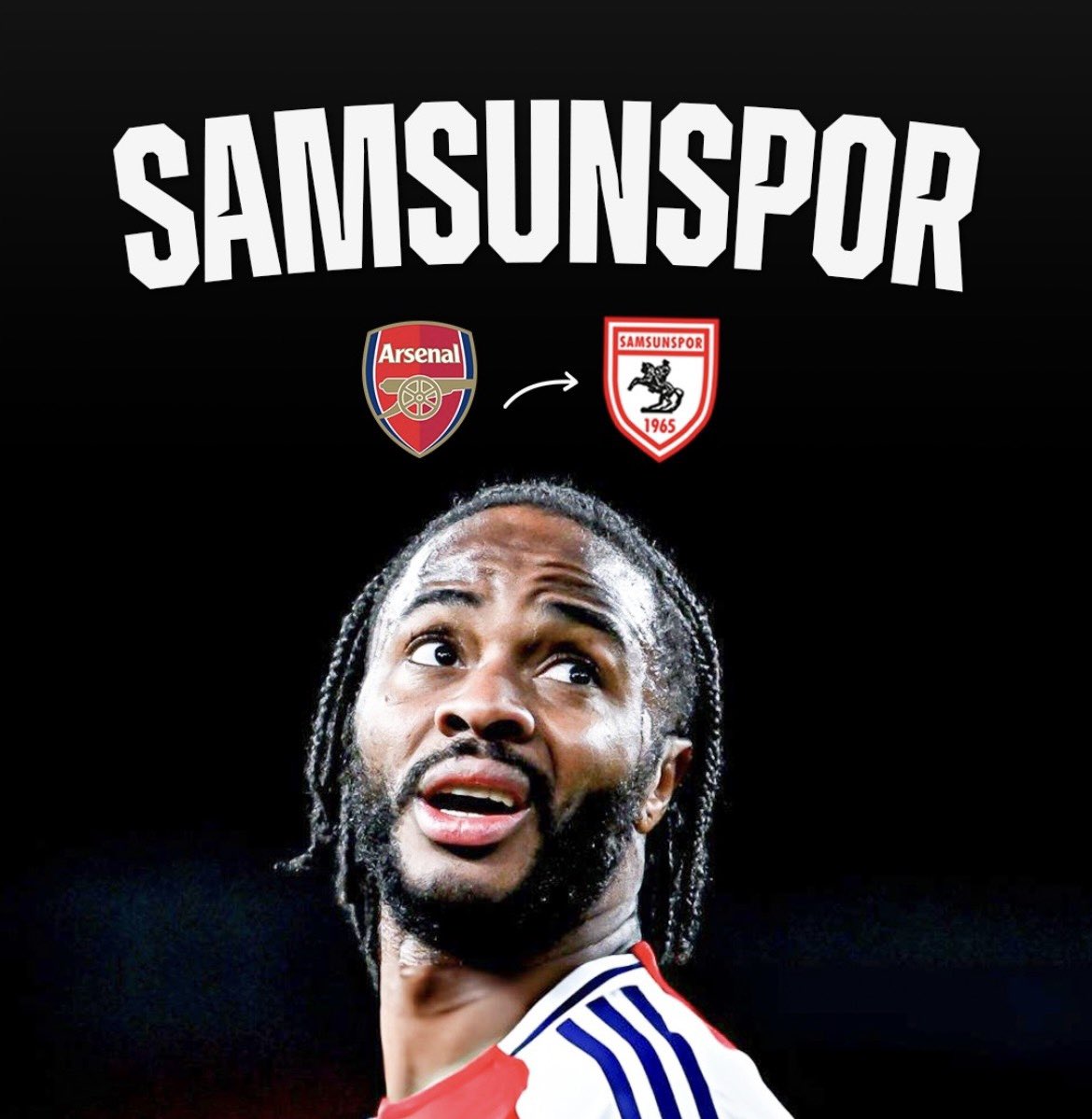 Haber1965ss's tweet photo. HAYDİ YÜCE SAMSUNSPOR TARAFTARI !!!

#CometoSamsunsporRaheemSterling ❤️🤍 https://t.co/PkcMB7lneA