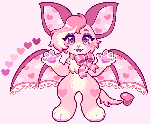 eelliedesigns's tweet photo. Valentine's Bat🎀 https://t.co/jv2Juuk8ad