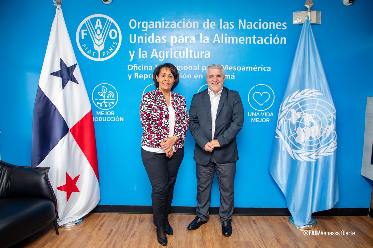 FAOMesoamerica's tweet photo. 🤝 La @FAO y el Instituto de Nutrición de Centroamérica y Panamá (INCAP) continúan fortaleciendo sus lazos de cooperación con el objetivo de avanzar hacia una Centroamérica libre de hambre.

#MejorNutrición https://t.co/hfy5RLsLa7
