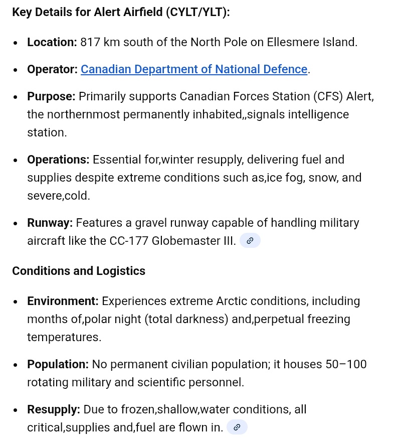 <a href="/MarkJCarney/">Mark Carney</a> If Canada bought Gripens, then we would have an aircraft that could actually land at Alert airfield.
16 miles from Greenland. 
F-35's can't do that and have abysmal air readiness with Full Mission Capable rates between 29-35%
Gripens are above 90% FMC and are arctic defenders.