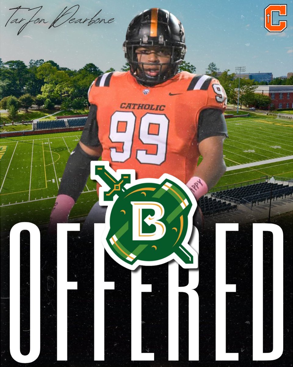 CurDogFootball's tweet image. Congratulations to 2026 DL TarJon Dearbone for receiving an offer from Belhaven University. 

#OnTheLine | .@bigtank6654