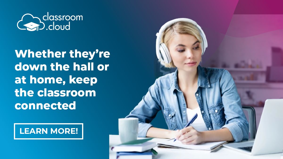 Distance shouldn’t mean distraction. ✋🚫
Keep your students engaged and on-task, whether they’re in the building or learning remotely. classroom.cloud makes it easy to nurture learning, no matter the distance.
buff.ly/K5rh9ng 🚀 

#K12 #TeachersOfTwitter