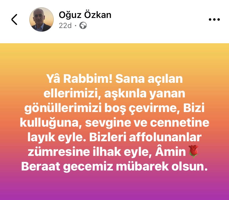 Beraat kandilimiz mübarek olsun inşallah