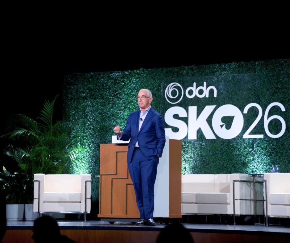 DDNintelligence's tweet photo. SKO always sets the bar. 👏 

Today’s keynotes from Alex Bouzari and Paul Bloch were a reminder of what’s possible when a team is aligned around a shared mission.

We're inspired by the energy, the conviction, and the drive to build what’s next. 

#DDNSKO26 #DDNBRKTHRU https://t.co/ASju3JClTD