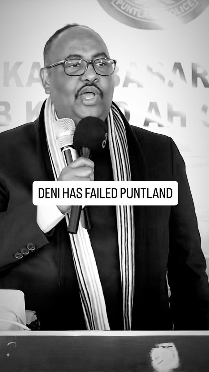 SultanKhalif9's tweet photo. The recent humiliation, where a sitting President of Puntland was denied landing rights in Mogadishu and forced into a retreat back to Garowe, is a watershed moment of disgrace. 

And what was this 'strongman’s' response to being banished from the skies of the capital? How did he defend our honor? Did he rally the troops? Did he exert the economic leverage of our ports? No. He whimpered. He held a press conference to spin a tall tale of assassination. لا حول ولا قوة إلا بالله making it all about him. 

We have officially lost our Prestige. Just as the world looks down upon the failed state of Somalia, the FGS now looks down upon Puntland. We have been reduced to a failed state because it is led by a failed man. We are no longer the kingmakers of Somalia rather we are the laughingstock of southerners and we have failed as a people. A nation is only as strong as the nonsense it refuses to tolerate. The time for tolerating incompetence at the expense of our dignity has passed. Puntland bad baaday ubaahantahay.

إن الله لا يغير ما بقوم حتى يغيروا ما بأنفسهم