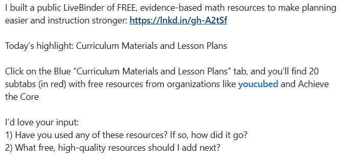 cjbrown24's tweet photo. Livebinder: https://t.co/MNhCf8xm2k

@AchievethecoreO @youcubed

#math #mathed #instructionalcoaching #teacherresources #freeresoruces #mtbos https://t.co/h8Gvt98OHP