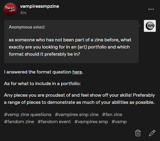 VSMPZine's tweet photo. Cross-posting over some questions we were asked regarding the forms on tumblr! -🌙 https://t.co/A6wRpZTEYT