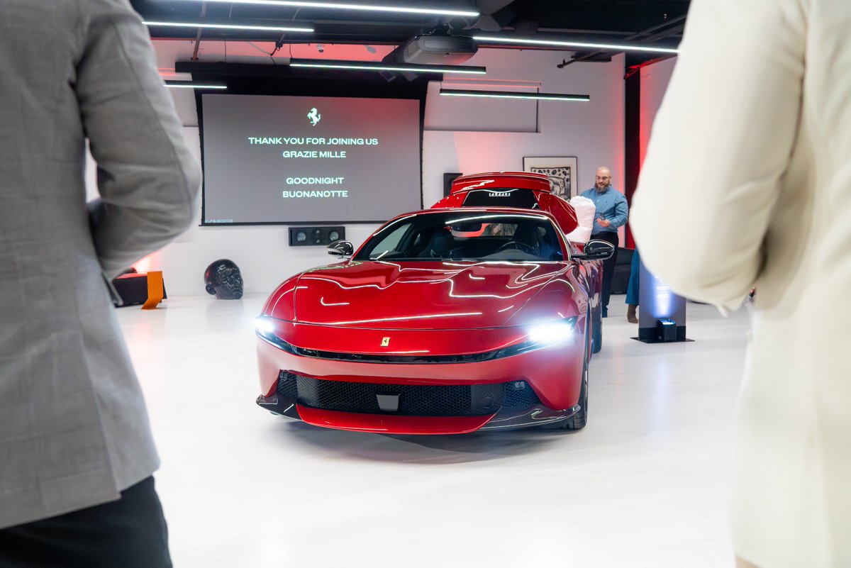 FerrariSLC's tweet photo. An evening of Italian elegance in the heart of Park City.
Ferrari of Salt Lake City unveiled the new Ferrari Amalfi at Warehouse Motorclub—setting the stage for a first look at Ferrari’s latest expression of sporty, effortless sophistication. https://t.co/LHIc9j5Yby