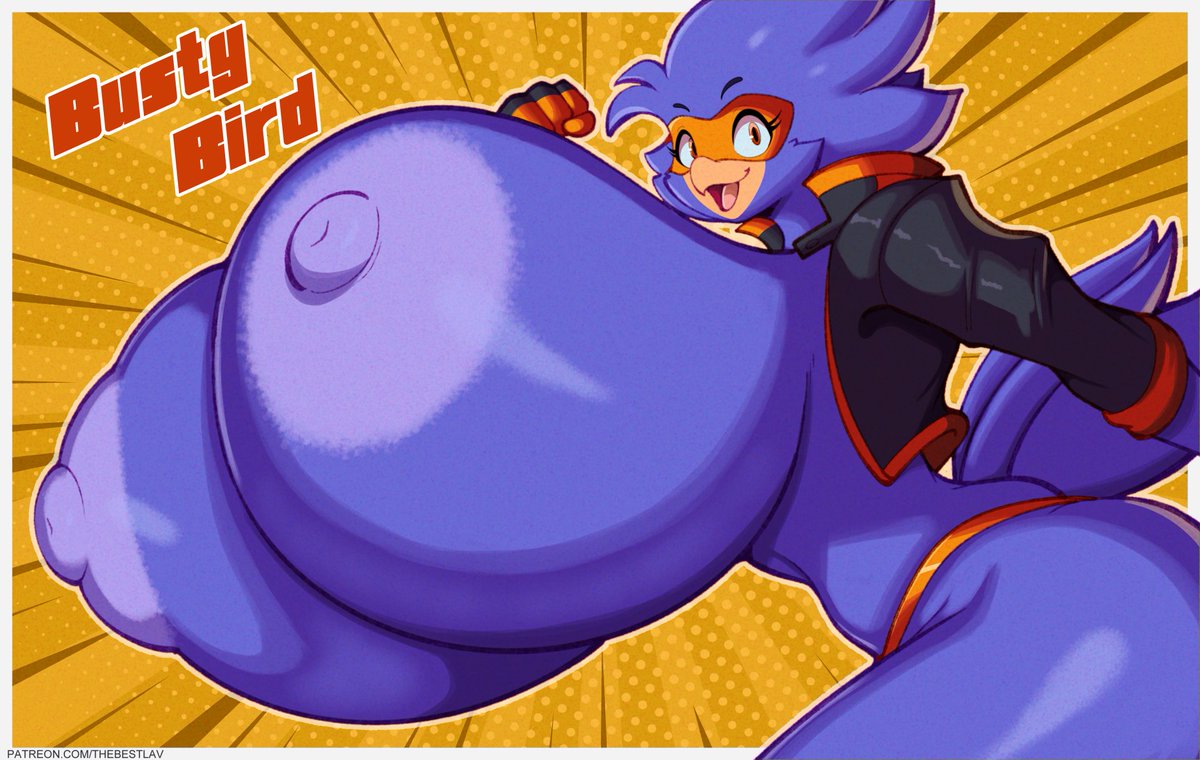 Big ol Busty Bird! Wanted to draw up some fanart for <a href="/Jaehthebird/">The Great Pumpkin Borb🎃</a> ♥️