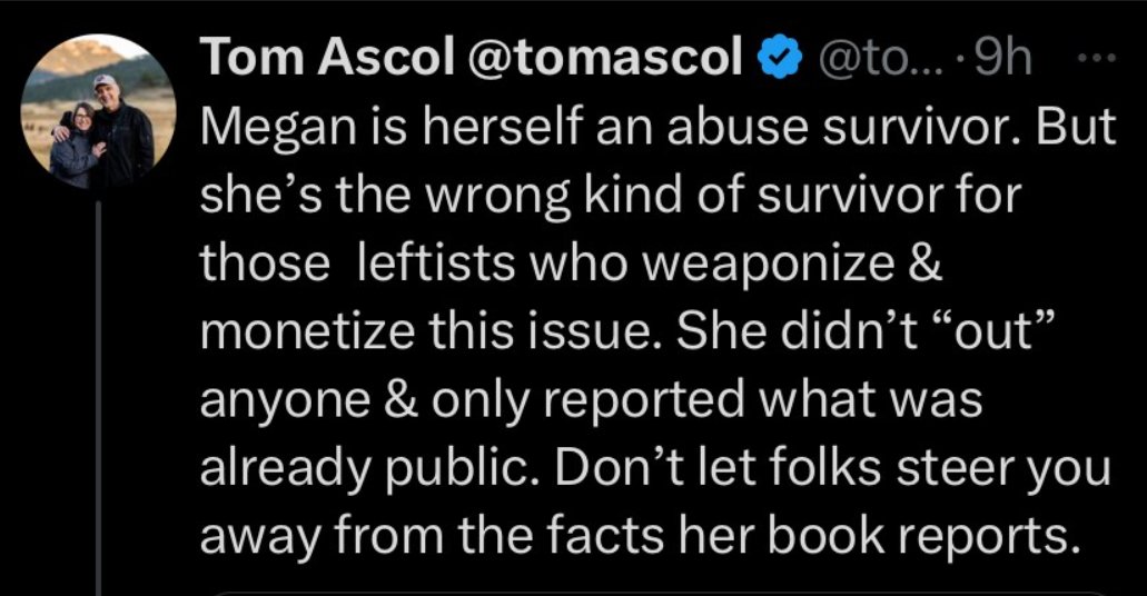 geekyguyjay's tweet photo. And until then, remember that Megan in particular is the most useful victim of them all...even someone like Tom Ascol says so. He knows, because he's helping her and vice versa, even though they both deny cooperating against #Lyell.
https://t.co/GFlbE3RbcW https://t.co/Xz8sQSlcpt