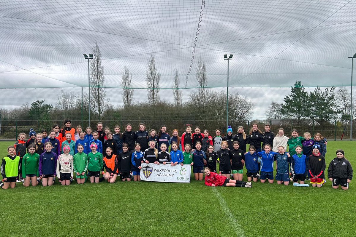 ⚽️ Great day of football and fun at our Wexford FC Academy Girls Technical Training Session on the Ferrycarrrig Park Astro.

Big thanks to all the girls for attending today - looking forward to the next one.