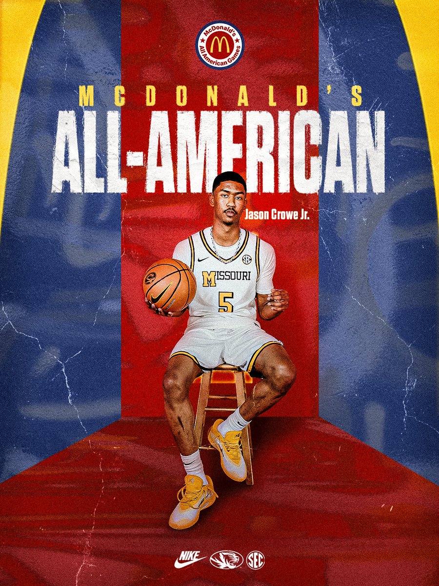 The nation's leading scorer with 44.1 points per game and future Tiger is now a McDonald's All-American!

Congrats, Jason Crowe Jr.!

<a href="/McDAAG/">McDonald's All American Games</a> // #MIZ 🐯