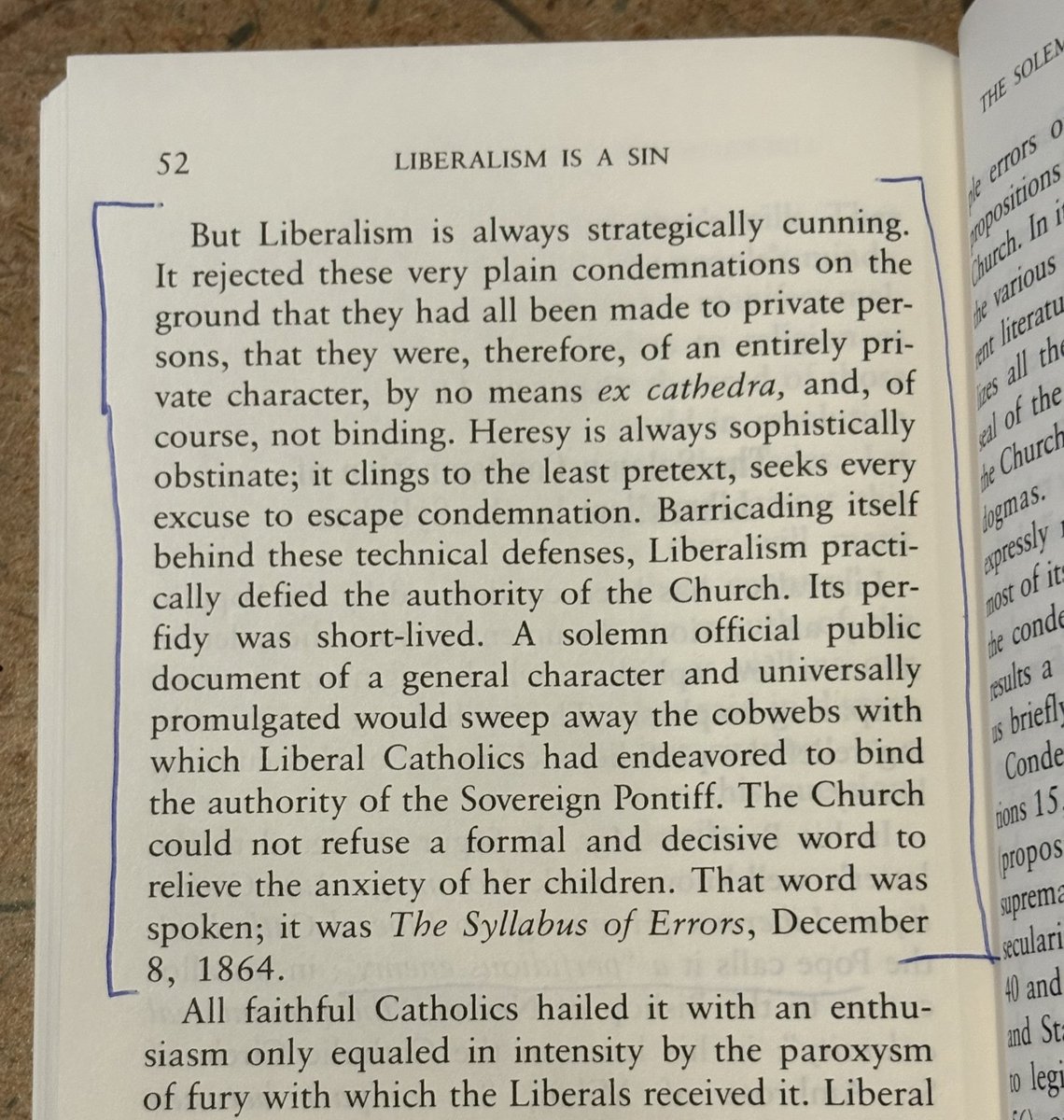 We must be clear: The SSPX is liberal Catholicism.

Fr. Salvany says the liberals hear mass and even pray their novenas, but work to limit the pope’s authority - especially under the guise of ‘it wasn’t ex Cathedra.’
