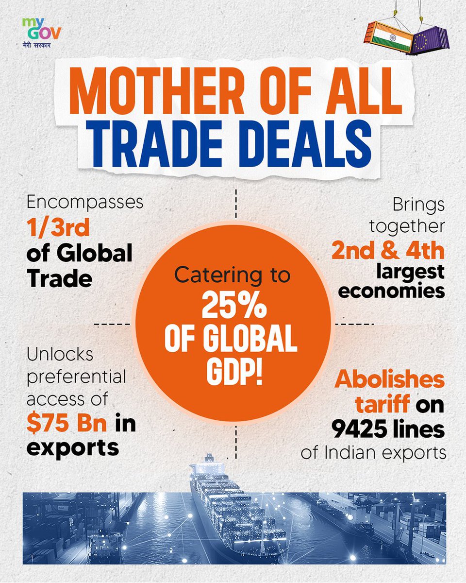 pallavict's tweet photo. Modiplomacy 🔥🔥

After signing many major deals across nations, especially ‘Mother of all deals’
with EU, now this major deal with USA 🇺🇸 on OUR TERMS, with mutual RESPECT 🫡 

What a big Significant diplomatic achievement for India!

India becomes the rare nation with trade agreements cutting across multiple countries and continents.

#indiaustradedeal #IndiaUSRelations