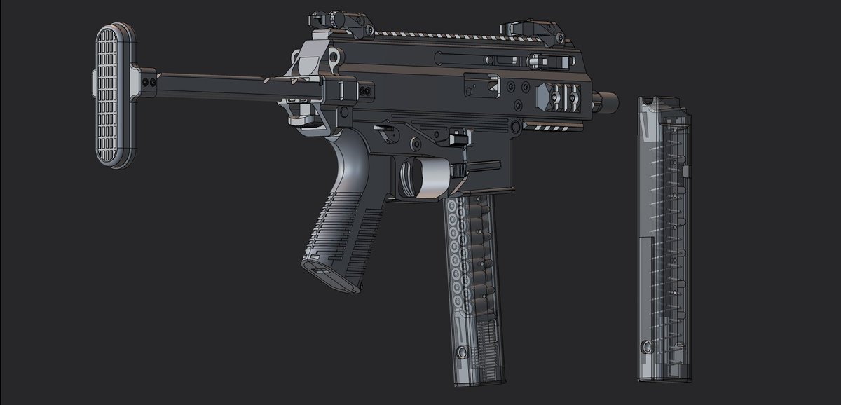 AtomQuant's tweet photo. B&amp;T APC9K
I’ve finished modeling in Plasticity the next step is polishing the APC9K in ZBrush

#plasticity #3dmodeling #apc9k https://t.co/1OEBS5md2S