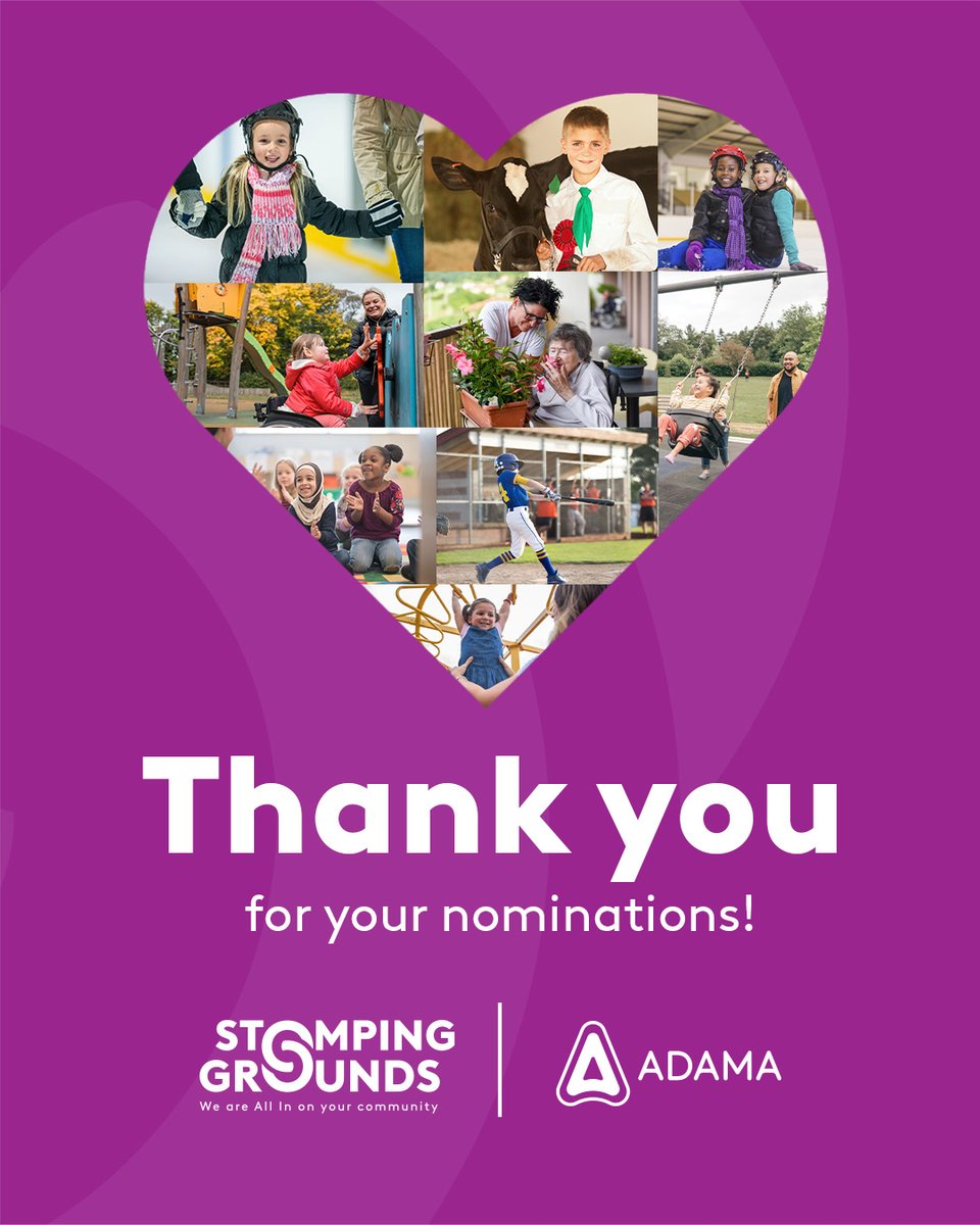 AdamaEast's tweet photo. Thank you to everyone who applied for ADAMA’s Stomping Grounds Community Investment Initiative! Nominations are now closed—stay tuned to see which community projects have been selected. Together, we’re helping small-town dreams come to life! https://t.co/sXhutb4OEN